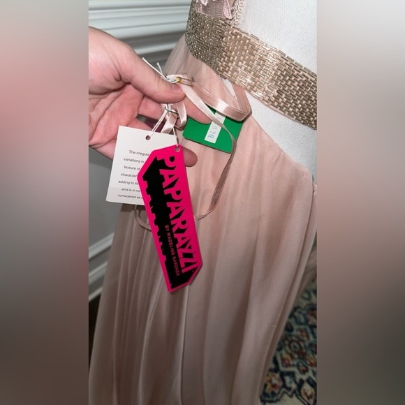 NWT MORI LEE PAPARAZZI 97018 EVENING DRESS IN BLUSH SZ 9/10 - Picture 10 of 10